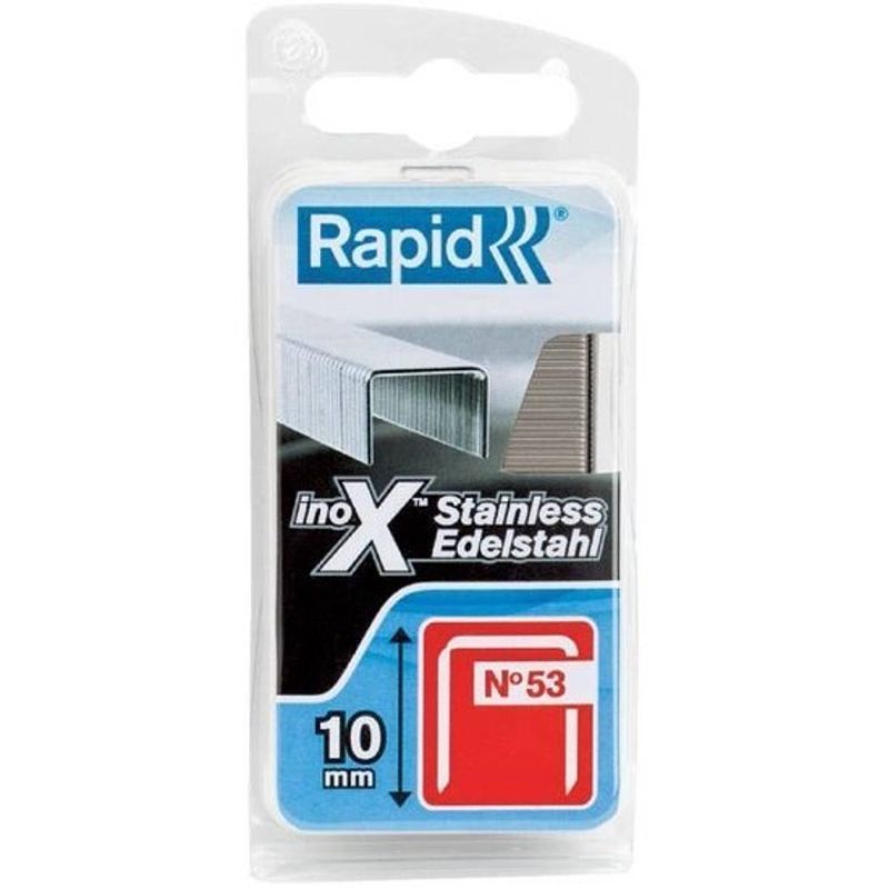 Foto van Rapid nieten - no 53 - rvs - 10 mm blister 1080 stuks