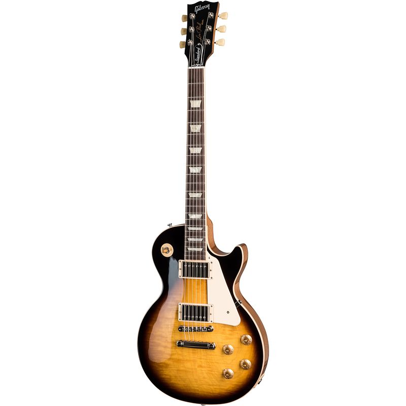 Foto van Gibson original collection les paul standard 50s tobacco burst elektrische gitaar met koffer