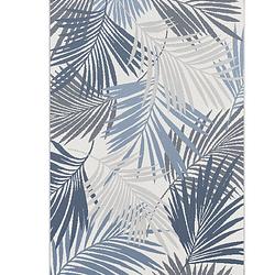Foto van Garden impressions buitenkleed naturalis 200x290 cm - palm leaf blue