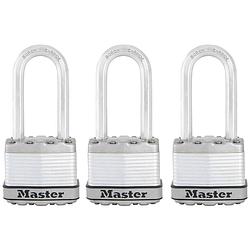 Foto van Master lock hangslot excell 45 mm staal 3 st m1eurtrilh