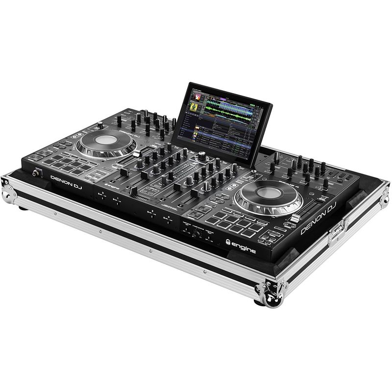 Foto van Odyssey fzdnprime4 low profile flightcase voor denon dj prime 4