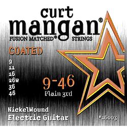 Foto van Curt mangan nickel wound coated 9-46 snarenset voor elektrische gitaar