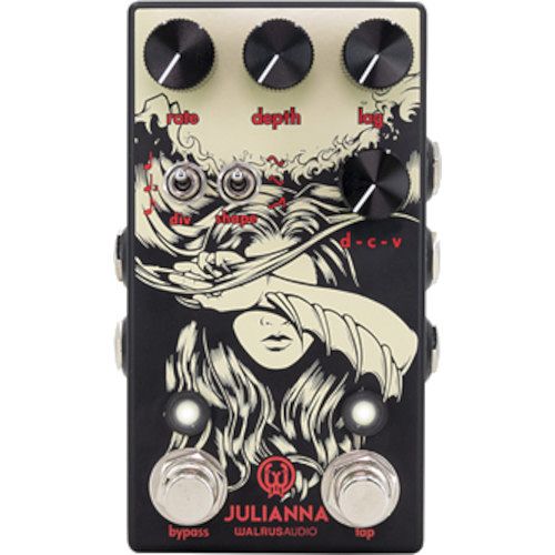 Foto van Walrus audio julianna obsidian edition stereo analog chorus / vibrato effectpedaal