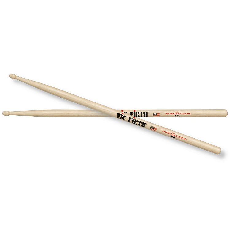 Foto van Vic firth 85a drumstokken hickory 85a met houten tip