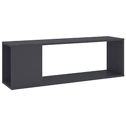 Foto van The living store tv-meubel 100x24x32 cm spaanplaat grijs - kast