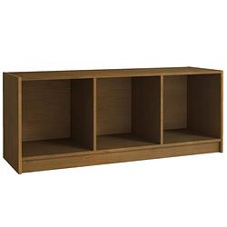 Foto van The living store hifi-kast - massief grenenhout - 104 x 33 x 41 cm - honingbruin