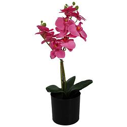 Foto van Kunst orchidee roze 48cm
