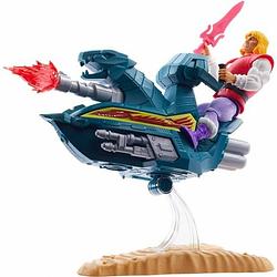 Foto van Actiefiguren mattel masters of the universe set prince adam + sky sled