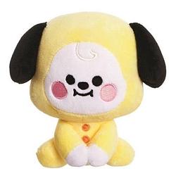 Foto van Line friends knuffel chimmy bt21 junior 13 cm pluche geel