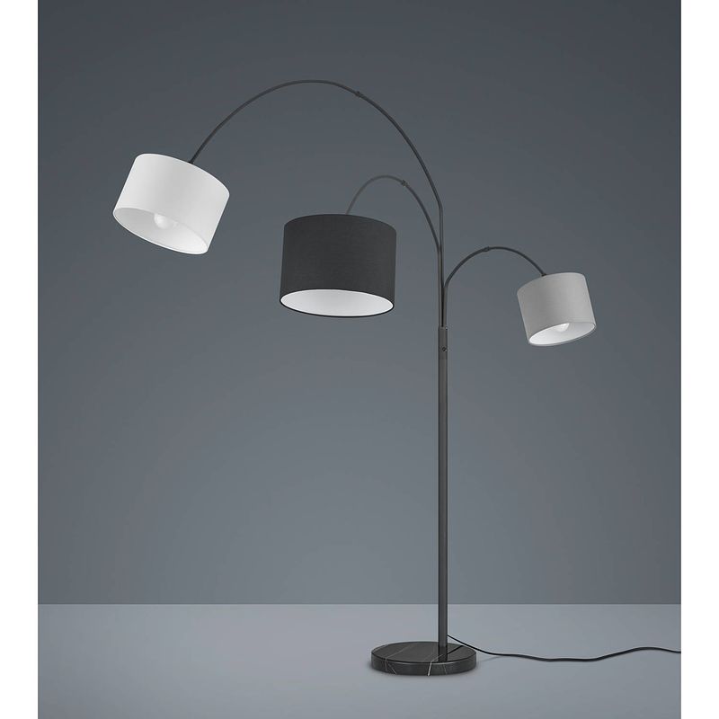 Foto van Industriële vloerlamp clark - metaal - zwart