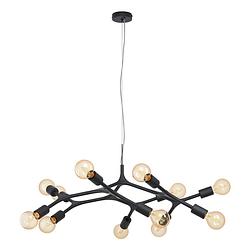 Foto van Eglo bocadella hanglamp - e27 - ø 92 cm - zwart