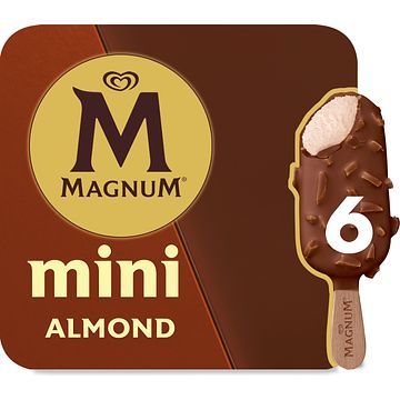 Foto van Magnum mini ijs almond 6 stuks 6 x 55ml bij jumbo