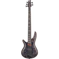 Foto van Ibanez srms805l bass workshop deep twilight linkshandige 5-snarige elektrische basgitaar