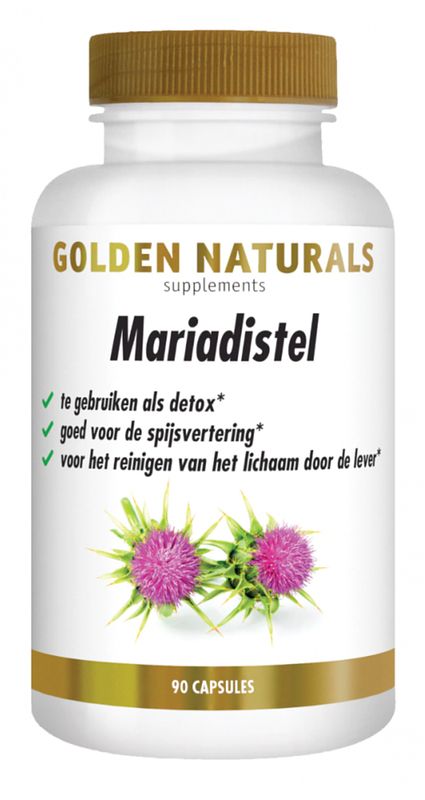 Foto van Golden naturals mariadistel capsules