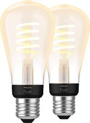 Foto van Philips hue filamentlamp white ambiance edison e27 2-pack