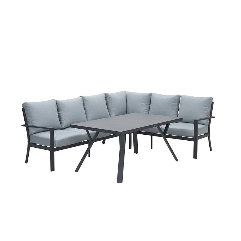 Foto van Garden impressions senja lounge dining set 3delig rechts - mint grijs