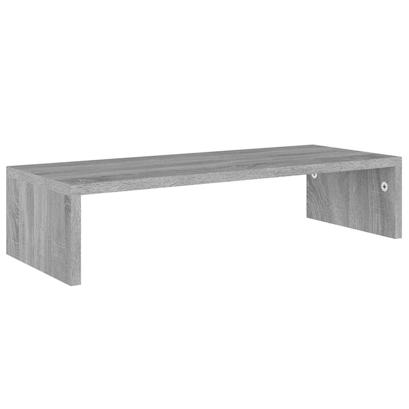 Foto van Vidaxl monitorstandaard 60x23,5x12 cm bewerkt hout grijs sonoma eiken