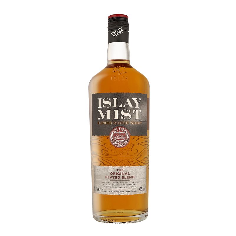 Foto van Islay mist original peated blend 1ltr whisky