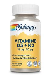 Foto van Solaray vitamine d3&k2