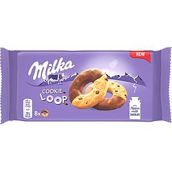 Foto van Milka cookie loop koekjes met chocolade 176g bij jumbo
