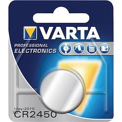 Foto van Varta knoopcel batterij cr2450 lithium - 1 stuks