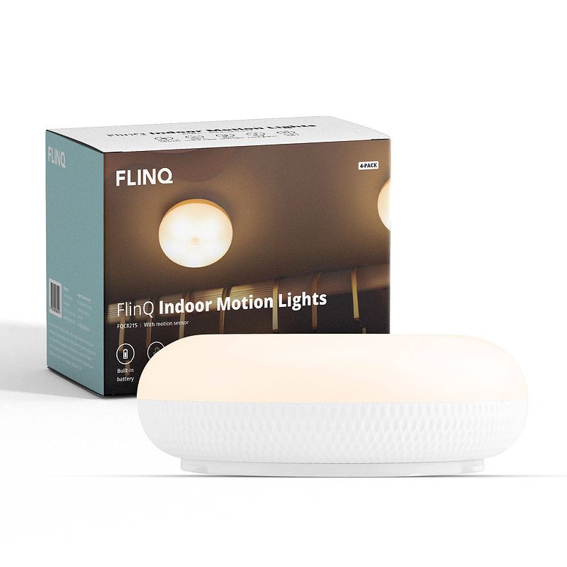 Foto van Flinq indoor motion lights 4-pack - draadloze kastverlichting