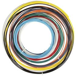 Foto van Velleman abs175set6 filament abs kunststof 1.75 mm 300 g zwart, wit, rood, zilver-grijs, lichtblauw, geel 1 set(s)