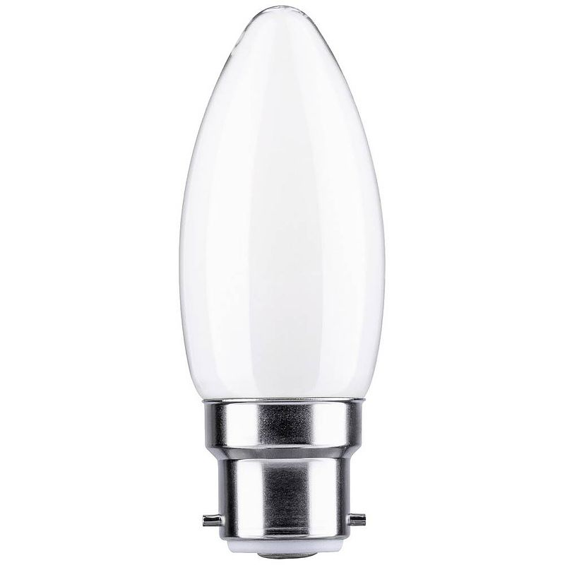 Foto van Paulmann 28898 led-lamp energielabel f (a - g) b22d kaars 4.7 w warmwit (ø x h) 35 mm x 91 mm 1 stuk(s)