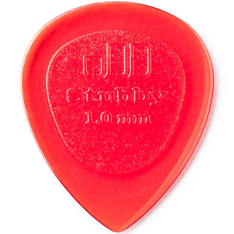 Foto van Dunlop stubby jazz 1.00mm rood plectrum