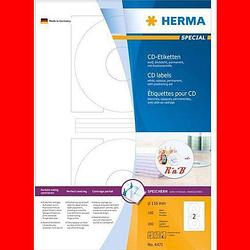 Foto van Herma cd labels white ø 116 superprint 200 pcs.