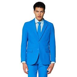 Foto van Opposuits verkleedpak blue steel heren polyester blauw