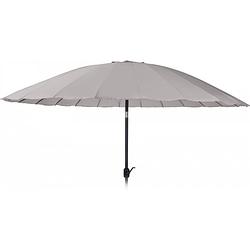 Foto van Pro garden parasol shanghai 325 cm aluminium/polyester lichtgrijs