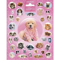 Foto van Funny products stickers softies 20 x 15 cm papier roze 35 stuks
