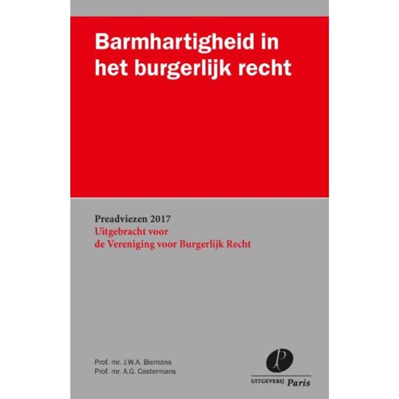 Foto van Barmhartigheid in het burgerlijk recht -