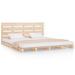 Foto van Vidaxl bedframe massief grenenhout 120x190 cm 4ft small double