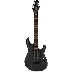 Foto van Sterling by music man john petrucci jp70nb stealth black 7-snarige elektrische gitaar met deluxe gigbag