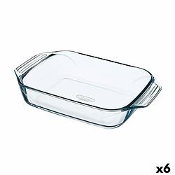 Foto van Ovenschaal pyrex irresistible rechthoekig 35 x 23,1 x 6,5 cm transparant glas (6 stuks)