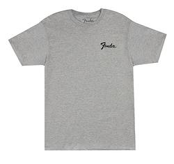 Foto van Fender transition logo tee athletic gray s