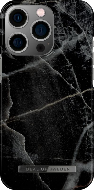 Foto van Ideal of sweden black thunder apple iphone 14 pro back cover