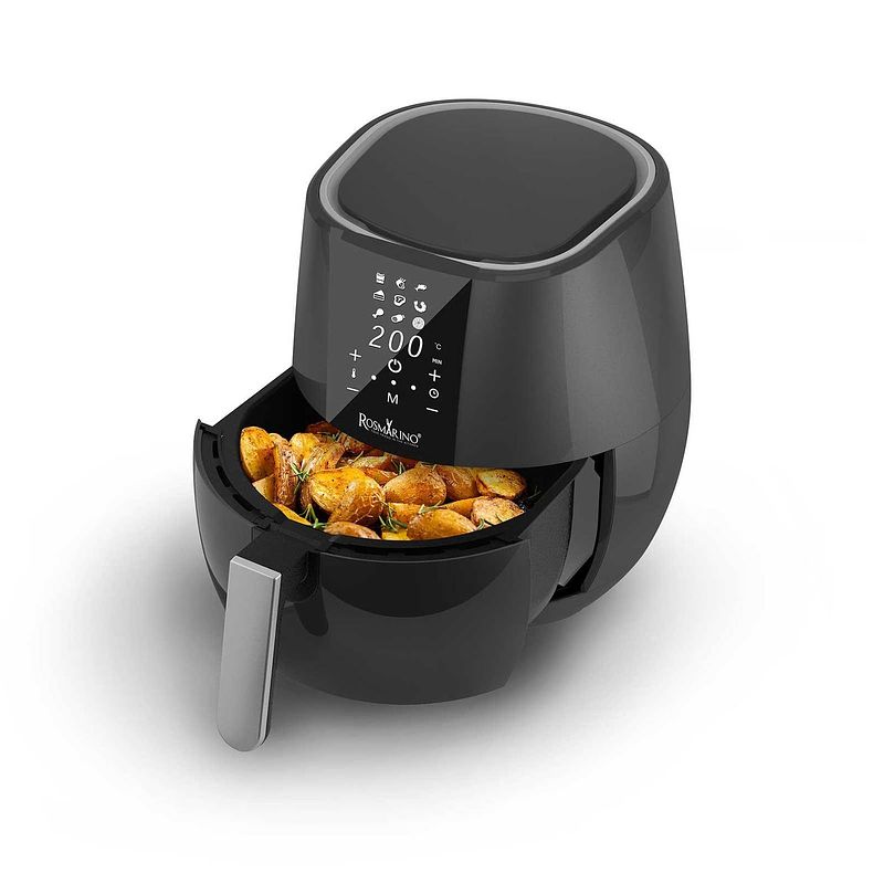 Foto van Rosmarino infinity airfryer pro 3.5 l - 1500w - zwart