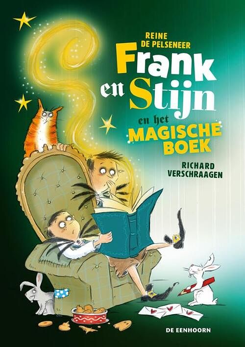 Foto van Frank en stijn en het magische boek - reine de pelseneer - hardcover (9789462916951)