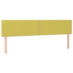 Foto van The living store hoofdbord classic groen - 180 x 5 x 78/88 cm - duurzaam - verstelbaar