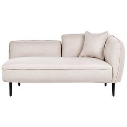 Foto van Beliani chevannes - chaise longue-beige-polyester