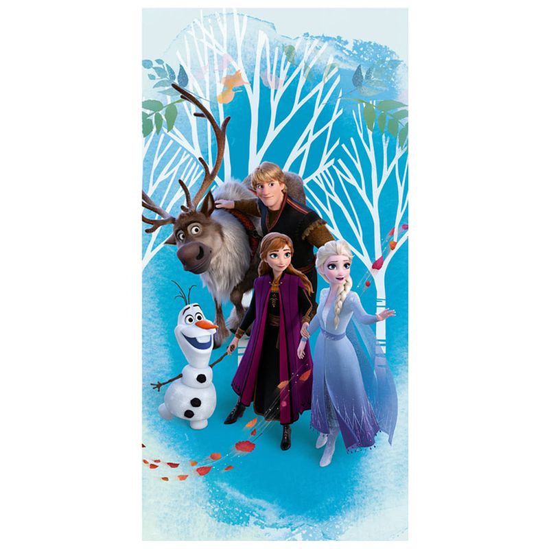 Foto van Disney frozen strandlaken - 70 x 140 cm - blauw