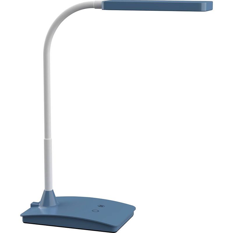 Foto van Maul maulpearly colour vario 8201732 led-bureaulamp 6 w energielabel: d (a - g) atlantic blue