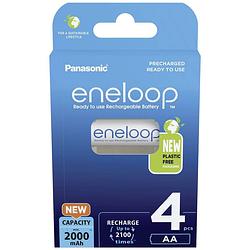 Foto van Panasonic eneloop hr06 oplaadbare aa batterij (penlite) nimh 2000 mah 1.2 v 4 stuk(s)