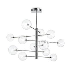 Foto van Ideal lux - equinoxe - hanglamp - metaal - g4 - chroom