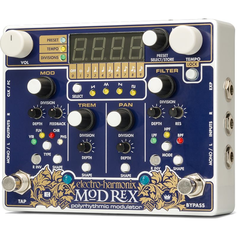 Foto van Electro harmonix mod rex polyrhythmic modulator effectpedaal