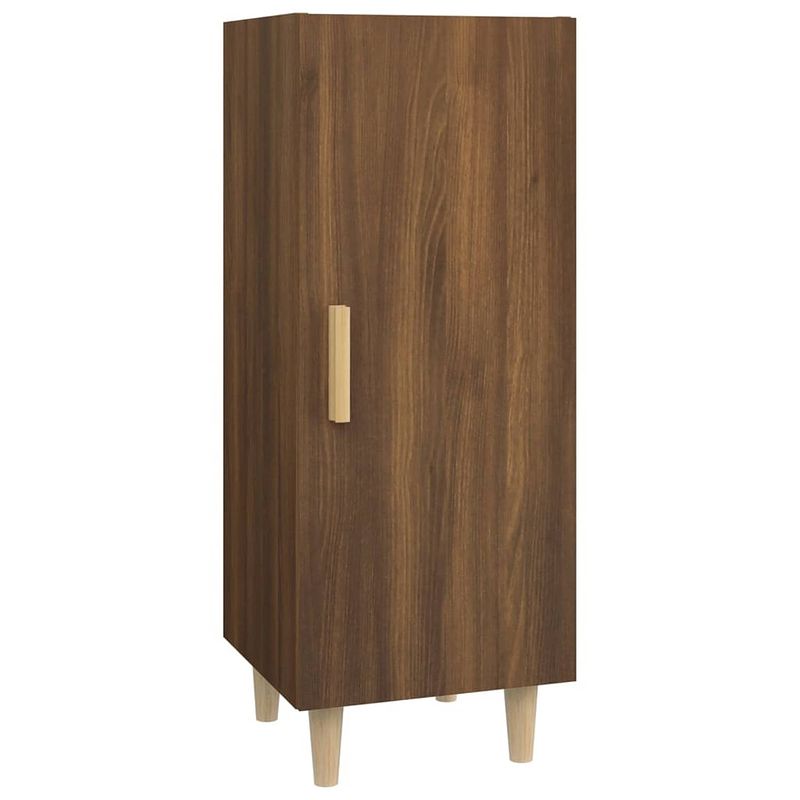 Foto van Vidaxl dressoir 34,5x34x90 cm bewerkt hout bruineikenkleurig