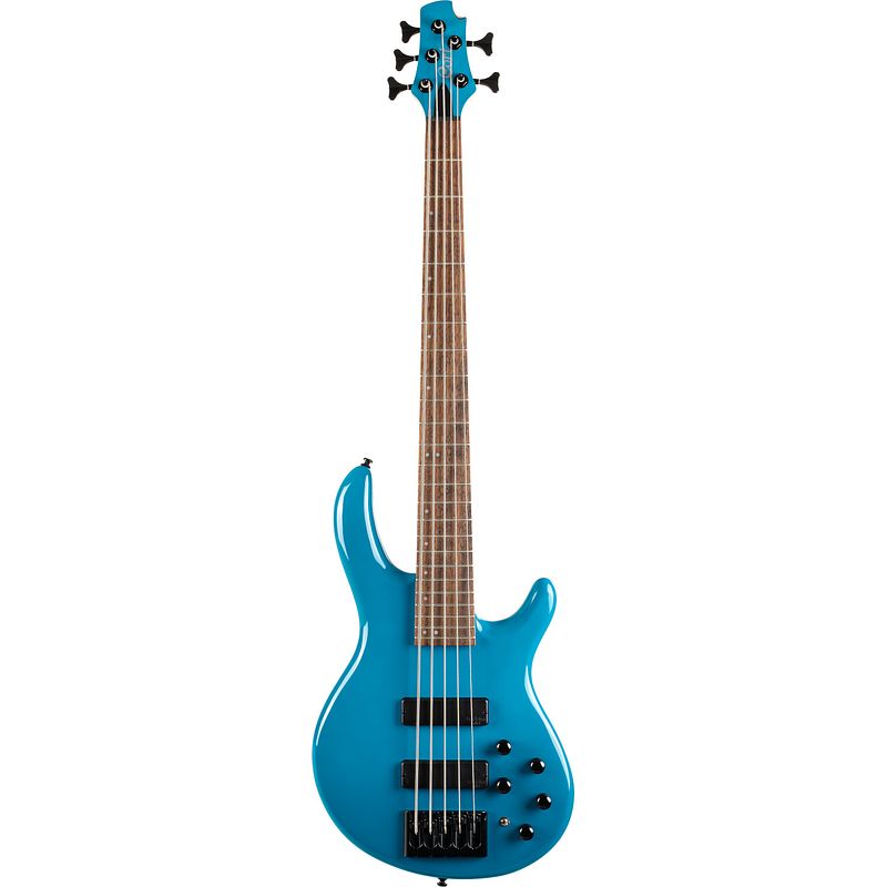 Foto van Cort artisan c5 deluxe candy blue 5-snarige elektrische basgitaar